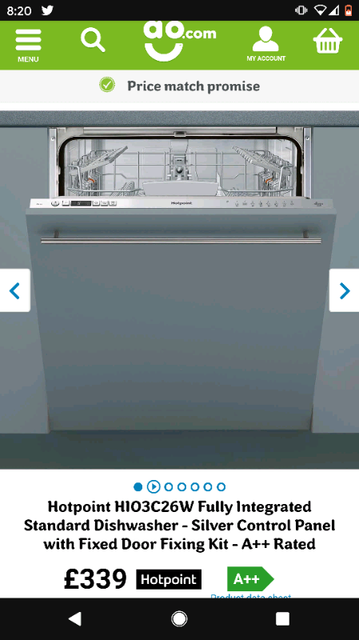 hotpoint hio3c26w